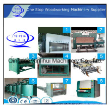 Complete Durable Plywood Production Line/ Construction Plywood Making Machine Production Line/3 Layers Wood Laminating Plywood Hot Press Machine for Door